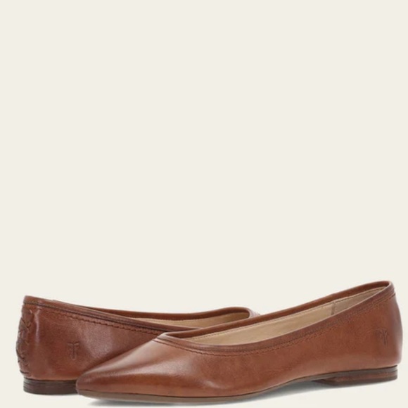 Frye Shoes - Frye Tan Leather Heather Ballet